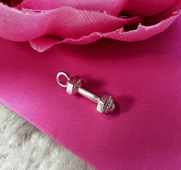 Mighty Mini Dumbbell Charm