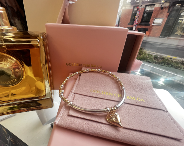 Gold Bee Gem Bracelet