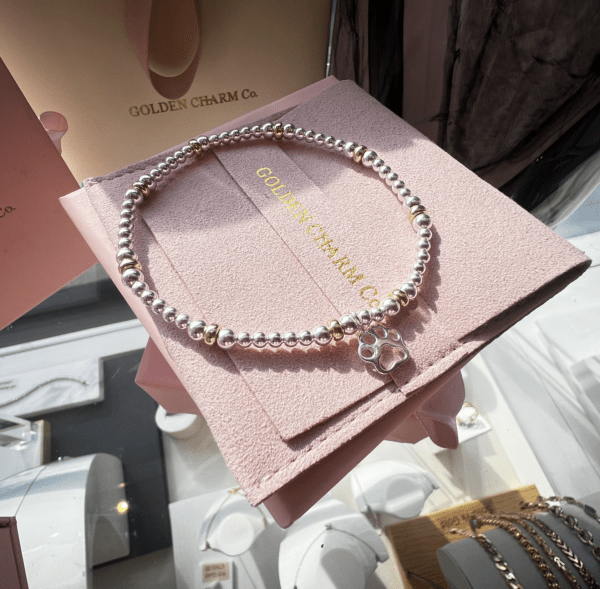 Pawprint Treasure Silver Bracelet