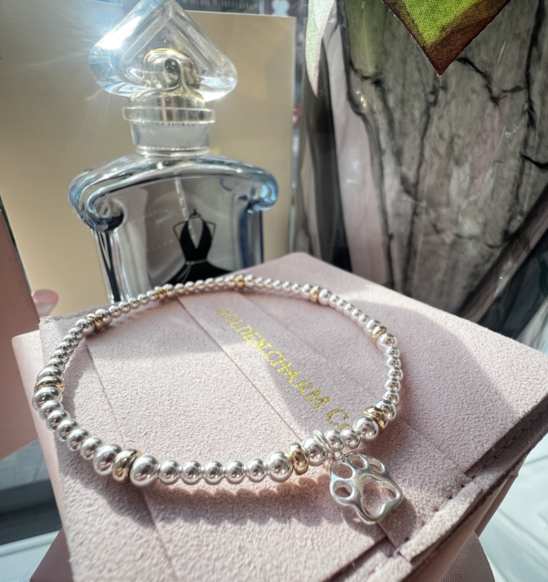 Pawprint Treasure Silver Bracelet