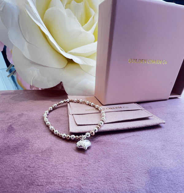 Rosy Love Heart Bracelet